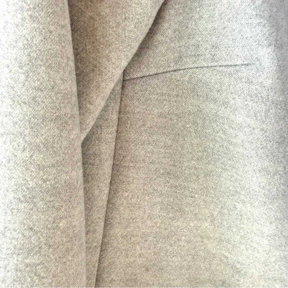 ASOS Petite Gray Slim Hooded Coat with Zip Front | Womens US 4 (Petite) - Picture 9 of 11